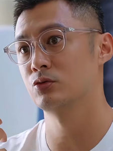 Shawn Yue Same Glasses Rim Myopia Mens Fashion Retro Transparent Plate Can Be Equipped with Degrees Big Face Square round Eyeglass Frame