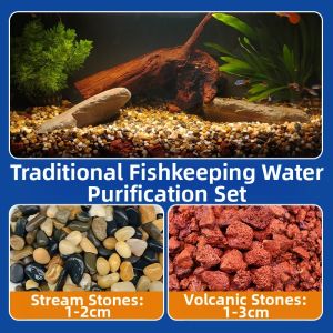 MONLEYTA | Aquarium Decorative Stones for Water Plants and Turtles