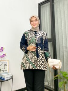 Busana Serasi Batik Couple - Atasan Wanita & Kemeja Pria untuk Acara Resmi