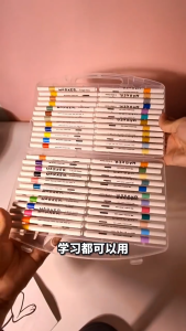 ปากกาอะคริลิค 12/24/36/48สี เครื่องหมาย กันน้ำ สามารถเขียนบนแก้ว หรือโลหะได้ ปากกาสี ปากกามาร์กเกอร์