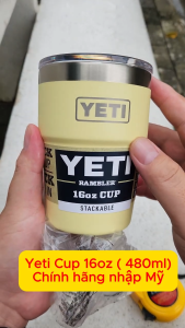 [SAIGON FLASK] YETI 16oz Stackable Cup - Chính Hãng US-UK - Bảo Hành 12 Tháng