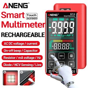 ANENG | Digital Multimeter Rechargeable ANENG 621A Smart 9000 Counts AC DC Voltage Current Capacitor Diode NCV Sensing Multimetro Tools