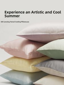 MISU | Cooling Lyocell Tencel & Icy Silk Pillowcase For Summer Adult Home Use