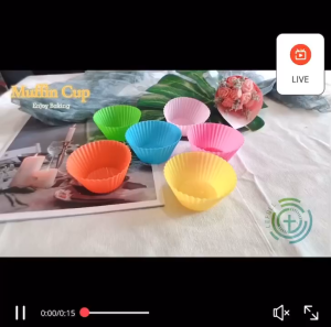 7CM Silicone Muffin Cups Cake Molds Cupcake Molder Food-grade Reusable Easy Release Baking Tools