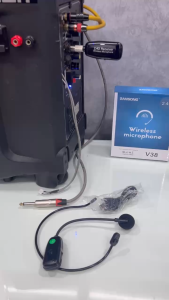 Micro trợ giảng không dây Zansong V38 kết nối 2.4ghz cho loa kéo loa trợ giảng