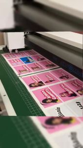 New Colour Stiker Foto Wajah dan Tulisan Nama Custom