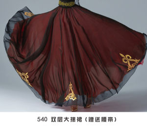 Special Offer Big Sale Xinjiang Dance Costume Double-Layer Large Swing Skirt Uygur Minority Uighur Elegant Female Quality