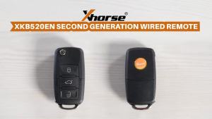 XHORSE | 5 Piece Xhorse XKB520EN B5 2nd Generation Wire Remote Keys 3 Buttons Supports Wireless Programming Replace XKB501EN Smart Key