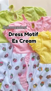 Baju Bayi Perempuan 0-12 Bulan Dress Lucu Kaos Free Bando