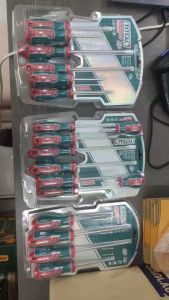 TOTAL ชุดไขควงหัวแม่เหล็กแฉก แบน 8ตัวชุด 6ตัวชุด 4 ตัวชุด รุ่น TKSDS0826 TKSDS0626 TKSDS0426