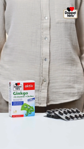 Viên Uống Bổ Não Doppelherz Ginkgo + B-Vitamins + Choline Hỗ Trợ Tăng Cường Tuần Hoàn Não Cải Thiện Trí Nhớ 30 Viên/Hộp