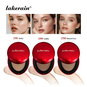 Lakerain Suncreen Cushion Foundation Waterproof Long-lasting Full Coverage Concealer Semi-matte Finish Natural Makeup Cosmetic
