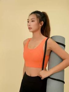Ghldin Kldin BRA คุณภาพสูง เสื้อผ้าโยคะผู้หญิง ไม่มีแหวนเหล็ก ความยืดหยุ่นสูง สปอร์ตบรา ทำให้หมาดเสื้อกั๊ก  ชุดชั้นในแฟชั่น ดีไซน์ด้านหลังสวยงาม