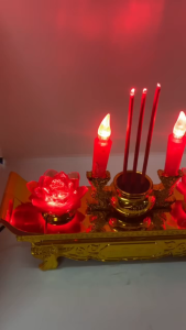 กระถางธูปLEDมีเสียงสวดมนต์ในตัว