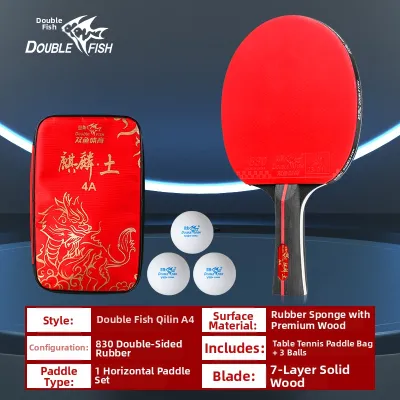 Beginner-Friendly 5-Star Rubber Table Tennis Racket