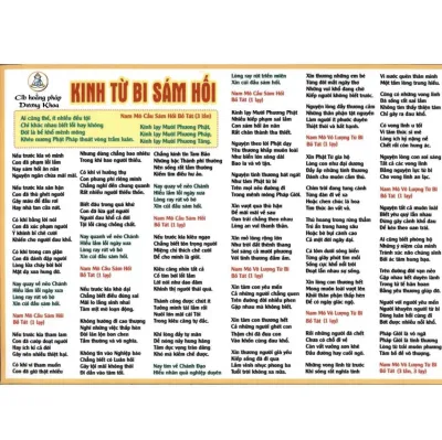 Tờ Kinh Từ Bi Sám Hối