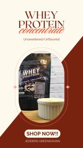 Greendahan Whey Protein Concentrate 500g - Unflavored & Unsweetened Protein Powder