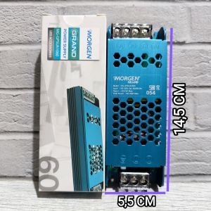 MORGEN POWER SUPPLY TRAFO TRAVO ADAPTOR 12V DC 60W 5A 12 VOLT 60 WATT BAGUS KUALITAS TERBAIK