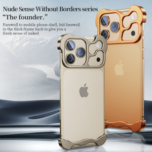 Luxury Alien Aluminum Alloy Phone Bikini Case For iPhone 17 17Air 17 Pro Max Metal Horn Cap Protector Shockproof Skin Funda with Camera lens film
