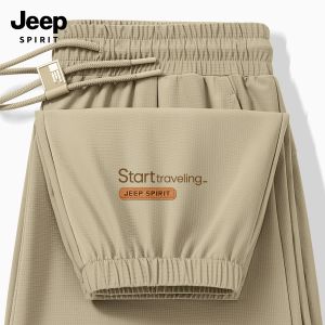 Quần Thể Thao Nam JEEP SPIRIT Mùa Hè Mỏng Thời Trang Quần Thể Thao Nam Mùa Hè Mỏng Bằng Lụa Băng Quần Dài Thường Ngày