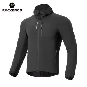 RockBros | Áo Khoác Đi Xe Đạp ROCKBROS Dành Cho Nam Hai Lớp Giữ Ấm Chống Gió Dài Tay Có Mũ Trùm Đầu Có Túi Chống Mài Mòn Dùng Cho Mùa Đông.