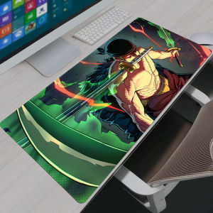 Bandai | One Piece Zoro Gaming Mouse Pad Gamer Home Mouse Pads Computer HD Mousepad XXL Keyboard Pad Carpet Non-Slip Office Mouse Mats