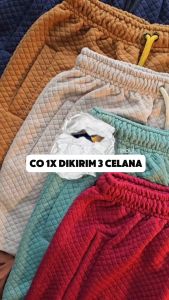 ⭐PROMO 3 PCS⭐ CELANA PENDEK PRIA WANITA KOLOR BOARDSHORT COMFY DIAMOND KNITE PREMIUM