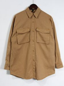 Áo Sơ Mi Dài Tay Nam American Washed Pure Cotton Heavyweight Loose Outerwear Layering Shirt Jacket Thời Trang Công Sở Thường Ngày