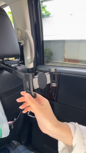 OATSBASF Adjustable Car Backrest Headrest Tablet Stand Car Rear Seat Magsafe Magnetic Phone Holder For 4.7-13 inches with Storage Hook