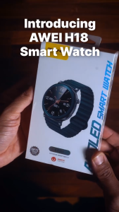 Awei Smart Watch Series 18 for Men AMOLED Display Magnetic Silicone Strap Smartwatch Bluetooth Call Fitness Tracker Sleep Health Monitoring Running Watch For Sports IP68 Waterproof