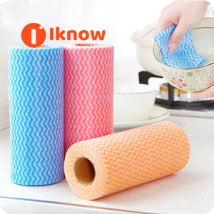 I know Disposable Kitchen Towels Washable and Reusable Cleaning Cloths | Lint and Streak Free Reusable Paper Towels