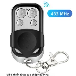 Máy Sao Chép Điều Khiển Từ Xa Đa Năng 433MHz 4 Nút Dùng Cho Cửa Gara Cửa Cổng Mã Học Mã Lăn