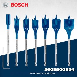 Bosch | Bộ Mũi Khoan Nhanh 7 Món BOSCH Thiết Kế Hình Sóng Đầu Hình Chữ Nhật Dành Cho Phụ Kiện Dụng Cụ Điện