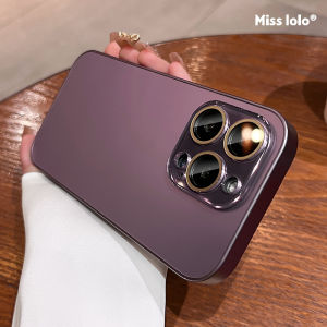 Matte Frosted Silicone Phone Case for  15Promax New Model Womens Protective Cover 13 14Pro High-End 12pm Full Protection with Lens Film Simple Solid Color