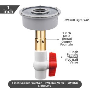 Thick Material Bubbling Spring Fountain Nozzle
