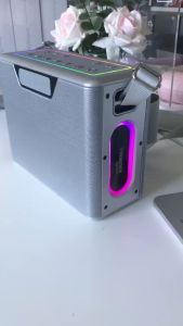 Loa Bluetooth karaoke WiWU Thunder P19 (120000mA công suất 120W Max kèm 2 micro)