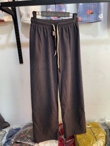 New Corduroy Drawstring Sports Casual Pants Womens High Waist Slimming Wide Leg Loose Straight Long Trousers Spring Autumn