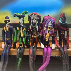 28cm Flexible With Body Wire Funny Anime The Freak Circus Plush Toys Lovely Pierrot Character Figure Plushie Doll Desk Decor