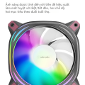 Aigo Z12 120mm Rgb Pc Fan Reverse Ventoinha Cpu Quạt làm mát có điều khiển Pwm và chiếu sáng Argb 4-pin 5v 3-pin 12v cho vỏ và bộ tản nhiệt. 