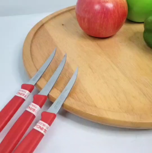 มีดแกะสลัก มีดคว้าน แพ็ค 6 ด้าม ใบมีดยาว 7.5 ซม. ความยาวรวมด้าม 17 ซม. ด้ามจับพลาสติก มีดแกะสลักผลไม้