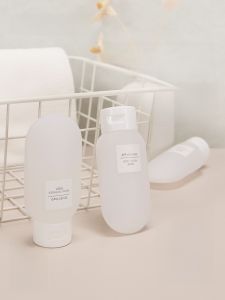 ขนาดเดินทางแบบพกพา Brainbow60ml แชมพูเจลอาบน้ําขวดตัวอย่างเครื่องสําอางค์ชุดเครื่องแป้งขวดเปล่าสําหรับวันหยุด