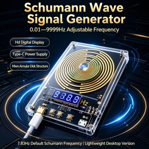 diymore | 7.83HZ Schumann Wave Generator DC5V 0.01-99999HZ Adjustable Frequency Schumann Sine Wave Signal Generator Type-C Interface