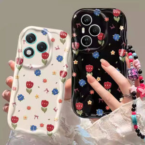 เคสโทรศัพท์ Honor 400 Pro Honor400 Lite Honor 200 Pro Honor 90 Lite 5G พร้อมเคสป้องกันลูกปัดลายผีเสื้อที่ทันสมัยกรอบหลังซิลิโคนนิ่ม