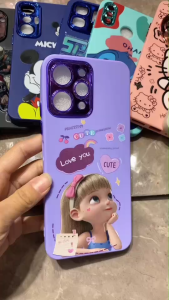 ภาพตัวอย่าง) เคส สำหรับรุ่น REDMI 14C POCO C75 กำมะหยี่ โครเมียมตูน กันกระแทก การ์ตูน แบบ นิ่ม ข้างในเป็นกำมะหยี่