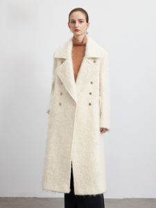 HR | HR Helena Long Woolen Coat Womens Heavyweight Autumn Winter Outerwear Korean Style Straight Cut Button Pocket Fashionable