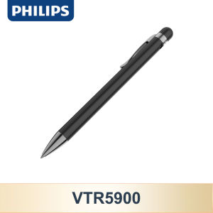 Bút Ghi Âm AI Philips VTR5900 HD 16GB Máy Ghi Âm Hội Nghị Di Động Có Chức Năng Giảm Tiếng Ồn Bluetooth Máy Ghi Âm Kỹ Thuật Số Chuyển Giọng Nói Thành Văn Bản