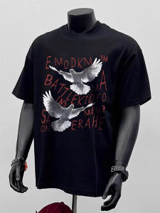 High Quality Large Size Mens T-Shirt Breathable Pure Cotton Loose Fit Summer Casual Short Sleeve Fashionable American Brand