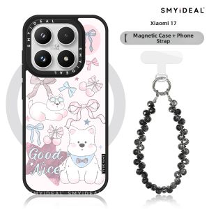 Smyideal | Magnetic Phone Case Dog Pattern Bow
