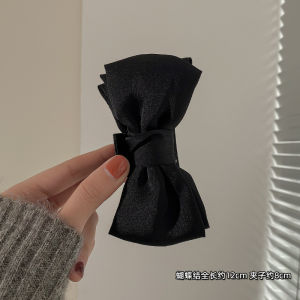 Silk Satin Hair Clip with Butterfly Knot for Women Summer New Style Back of Head Shark Clamp Hair Accessories  out MichuGo