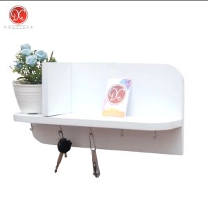 Dections Rak Tempat Gantungan Kunci Serbaguna Key Holder Kapstok Kayu Model Segiempat Minimalis